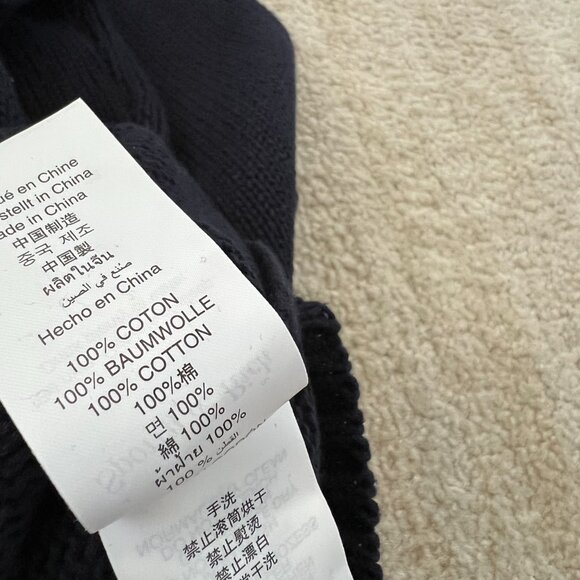 NWT Sporty and Rich Navy Blue Health Crest Crewneck Sweater M - Picture 9 of 10